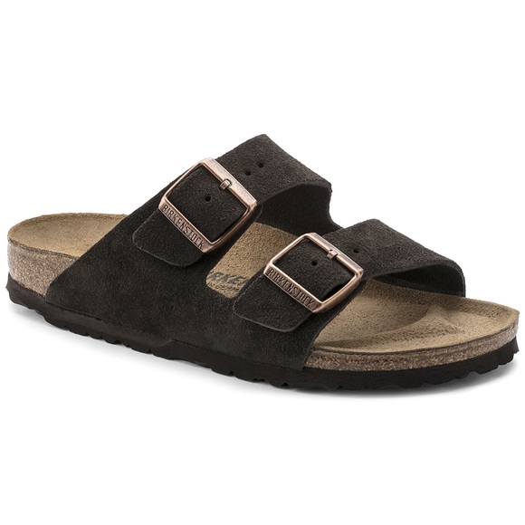 Birkenstock Shoes - Birkenstock Arizona Mocha Suede L9 M7 Sandals
